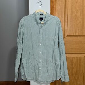 NWT J. Crew Factory Teal Slim Flex Washed Button Down Dress Shirt Men’s Size XL
